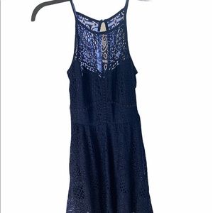 Navy blue lace dress. Never worn with tags